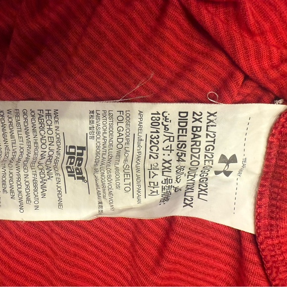 Under Armour Men's Red Short Sleeve Tee Size: XXL - Picture 6 of 6